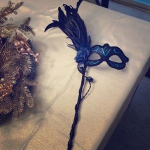 Women’s stick masquerade mask